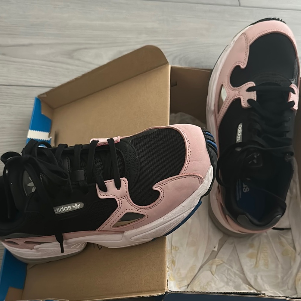 Adidas Pink and Black Sneakers
